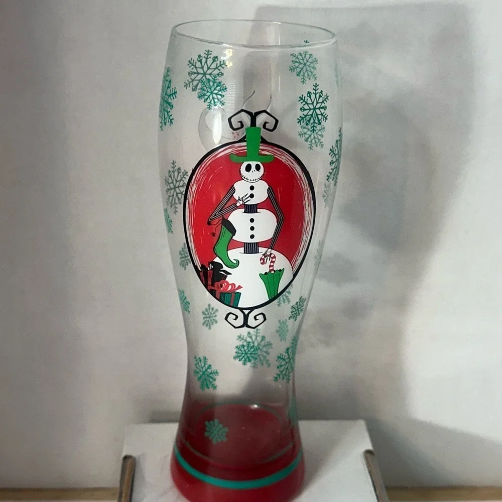 Disney Nightmare Before Christmas Snowman Jack Glass Goblet 26oz 25 Years 2018‎